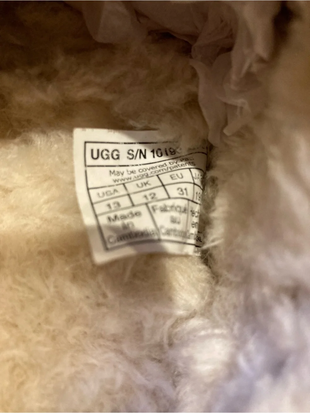 UGG Brand Big Kids 1019066K Tasman Chestnut Shoes Slippers Sandals Size 13